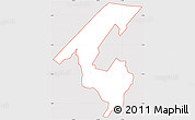 Silver Style Simple Map of ZIP code 07435, cropped outside