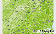 Physical Map of ZIP code 07442