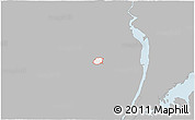 Gray 3D Map of ZIP code 07446, single color outside
