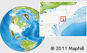 Physical Location Map of ZIP code 07446, highlighted country, highlighted county