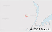 Silver Style 3D Map of ZIP code 07450, single color outside
