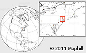 Blank Location Map of ZIP code 07450