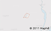 Silver Style 3D Map of ZIP code 07456, single color outside