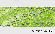 Physical Panoramic Map of ZIP code 07456