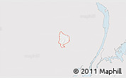 Silver Style 3D Map of ZIP code 07470, single color outside