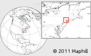 Blank Location Map of ZIP code 07470