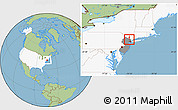 Savanna Style Location Map of ZIP code 07481, highlighted country, highlighted state