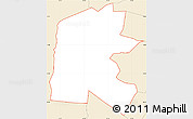 Classic Style Simple Map of ZIP code 07481