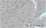 Gray 3D Map of ZIP code 07501