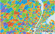 Political 3D Map of ZIP code 07501