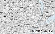 Silver Style 3D Map of ZIP code 07501