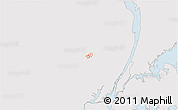 Silver Style 3D Map of ZIP code 07501, single color outside