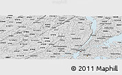 Silver Style Panoramic Map of ZIP code 07501