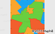 Political Simple Map of ZIP code 07501