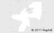 Silver Style Simple Map of ZIP code 07501