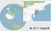 Savanna Style Location Map of ZIP code 07502, highlighted country, highlighted state