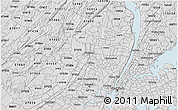 Silver Style 3D Map of ZIP code 07505