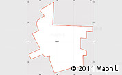 Silver Style Simple Map of ZIP code 07505, cropped outside
