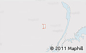 Silver Style 3D Map of ZIP code 07508, single color outside