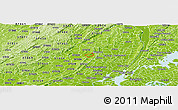 Physical Panoramic Map of ZIP code 07512