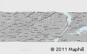 Gray Panoramic Map of ZIP code 07522