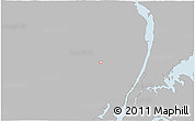 Gray 3D Map of ZIP code 07524, single color outside