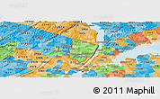 Political Shades Panoramic Map of ZIP codes starting with 076