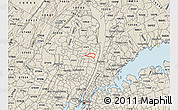 Shaded Relief Map of ZIP code 07624