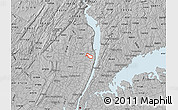 Gray Map of ZIP code 07647