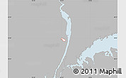 Gray Map of ZIP code 07647, single color outside