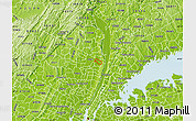 Physical Map of ZIP code 07647