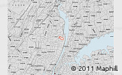 Silver Style Map of ZIP code 07647