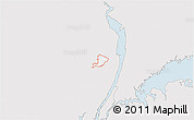 Silver Style 3D Map of ZIP code 07675, single color outside