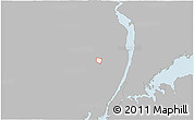 Gray 3D Map of ZIP code 07676, single color outside