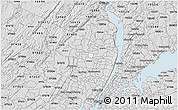 Silver Style 3D Map of ZIP code 07676