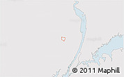 Silver Style 3D Map of ZIP code 07676, single color outside