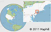 Savanna Style Location Map of ZIP code 07676, highlighted country, highlighted county