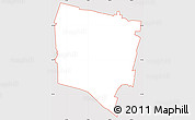 Classic Style Simple Map of ZIP code 07676, cropped outside