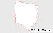 Silver Style Simple Map of ZIP code 07676, cropped outside