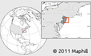 Blank Location Map of ZIP code 07719, highlighted country, highlighted state
