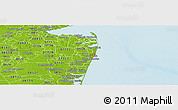 Physical Panoramic Map of ZIP code 07723