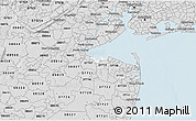 Silver Style 3D Map of ZIP code 07735