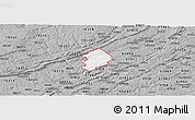 Gray Panoramic Map of ZIP code 07825