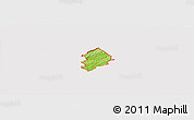 Physical Panoramic Map of ZIP code 07825, cropped outside