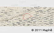 Shaded Relief Panoramic Map of ZIP code 07825