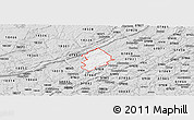 Silver Style Panoramic Map of ZIP code 07825