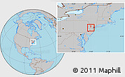 Gray Location Map of ZIP code 07921
