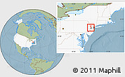 Savanna Style Location Map of ZIP code 07921, highlighted country, highlighted county, hill shading