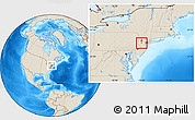 Shaded Relief Location Map of ZIP code 07921