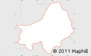 Silver Style Simple Map of ZIP code 07921